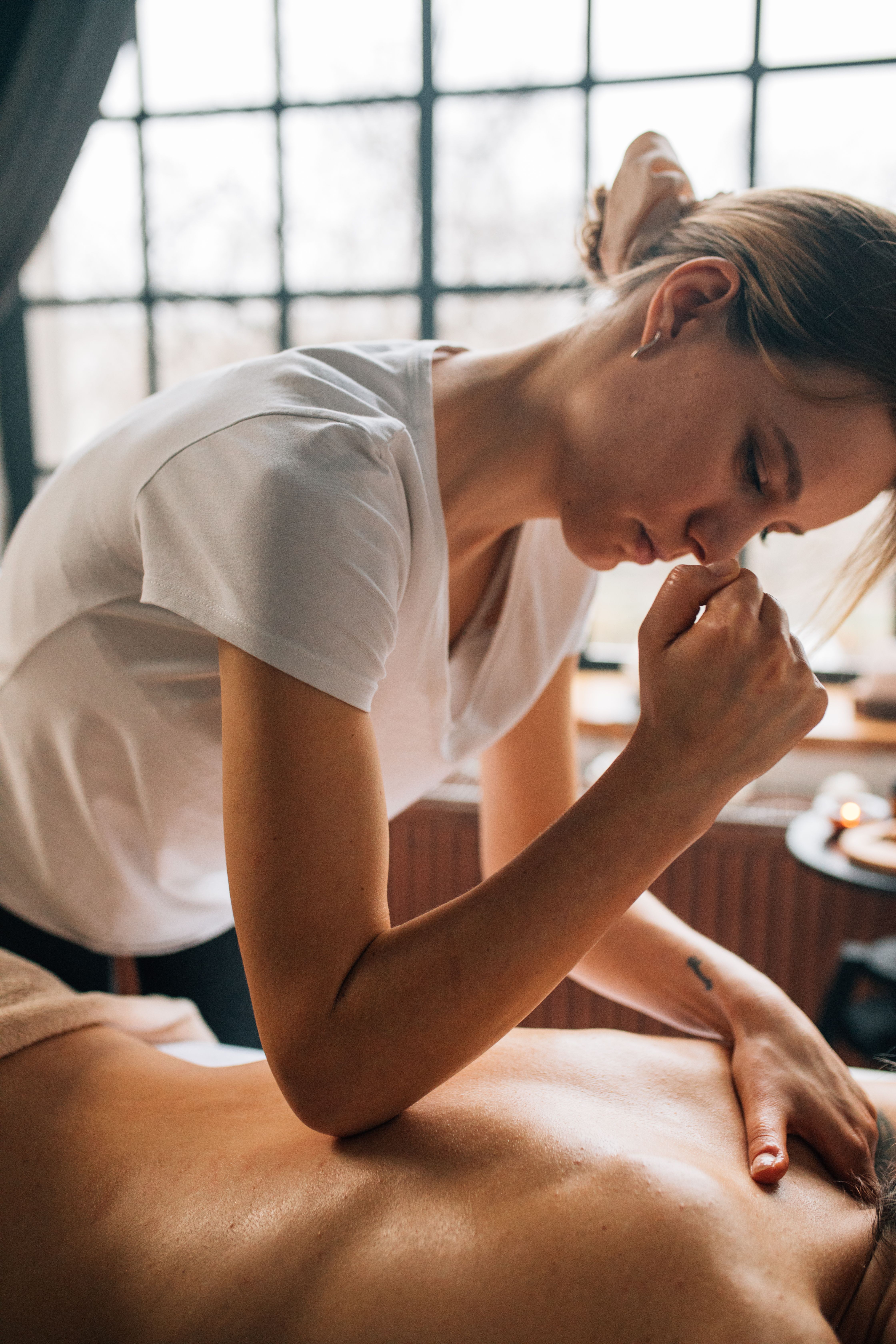 Personal brand portrait of an independent massage therapist